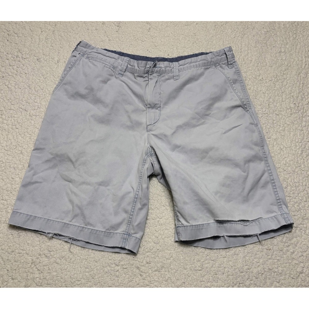 Polo Ralph Lauren Mens Chino Shorts 36 Relaxed Fit Light Blue Cotton 9 Inseam